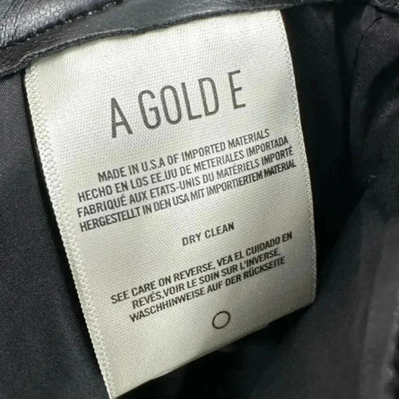 AGOLDE RECYCLED LEATHER PANTS SIZE 27 B1748 - Picture 6 of 10